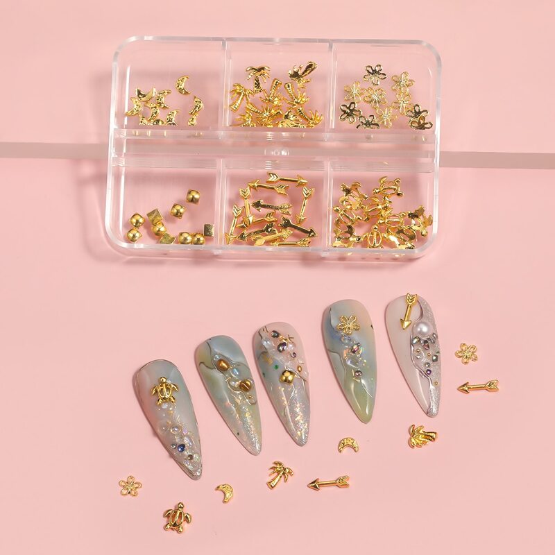 

1box Nail Art Decoration, Gold