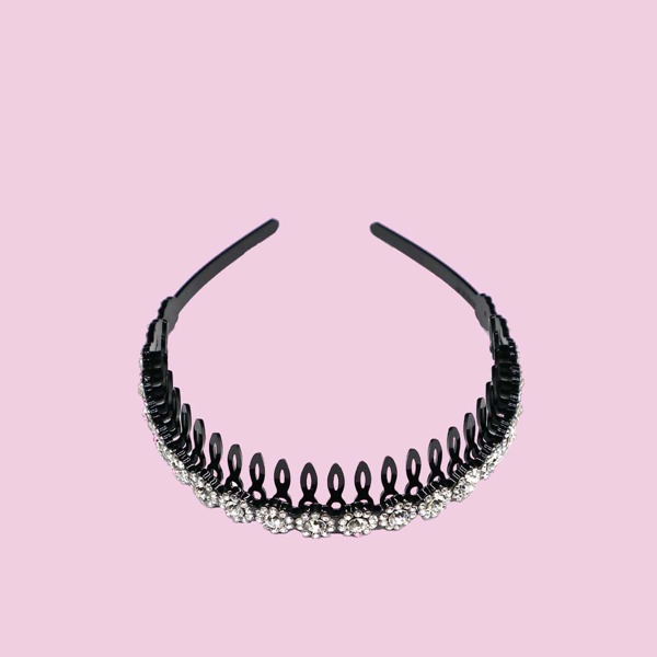 

Rhinestone Decor Headband, Black