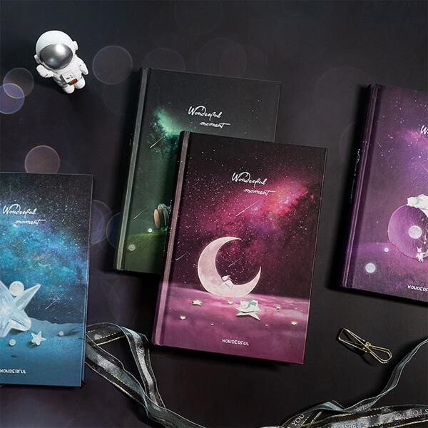 

1pc Galaxy Print Random Notebook, Multicolor