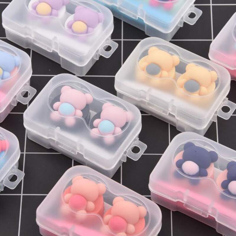 

1pc Random Bear Design Contact Lens Case, Multicolor