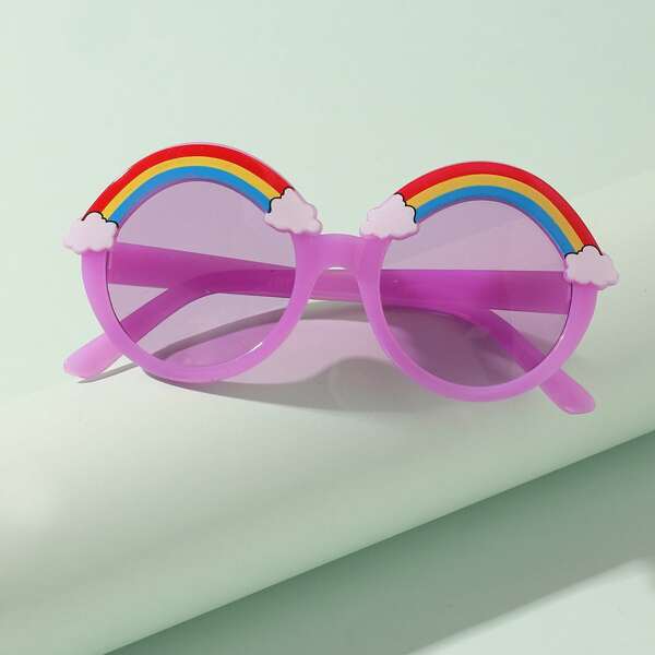 

Toddler Girls Rainbow Decor Sunglasses, Purple