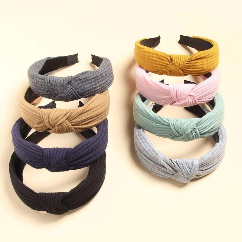 

2pcs Random Knot Headband, Multicolor