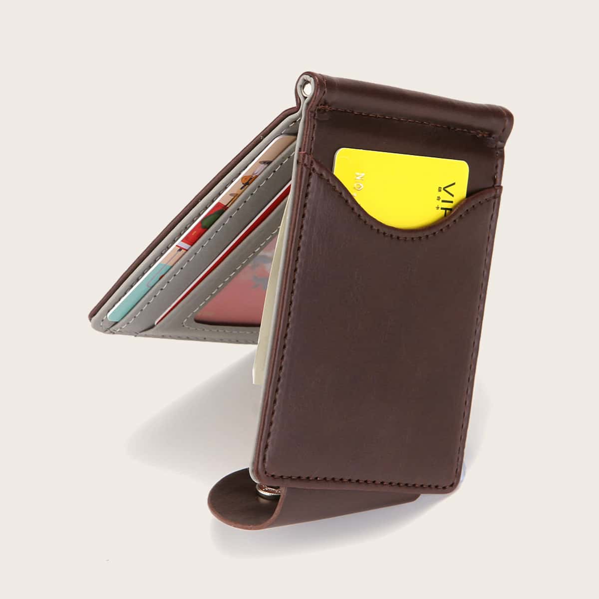 

Guys Snap Button Small Wallet, Brown