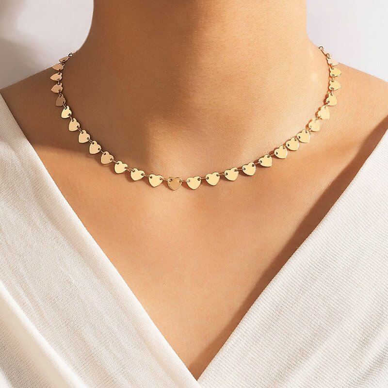 

Heart Charm Necklace, Gold