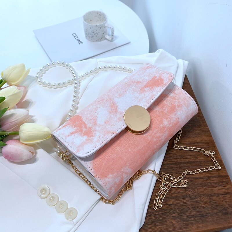 

Faux Pearl Handle Shoulder Bag, Pink