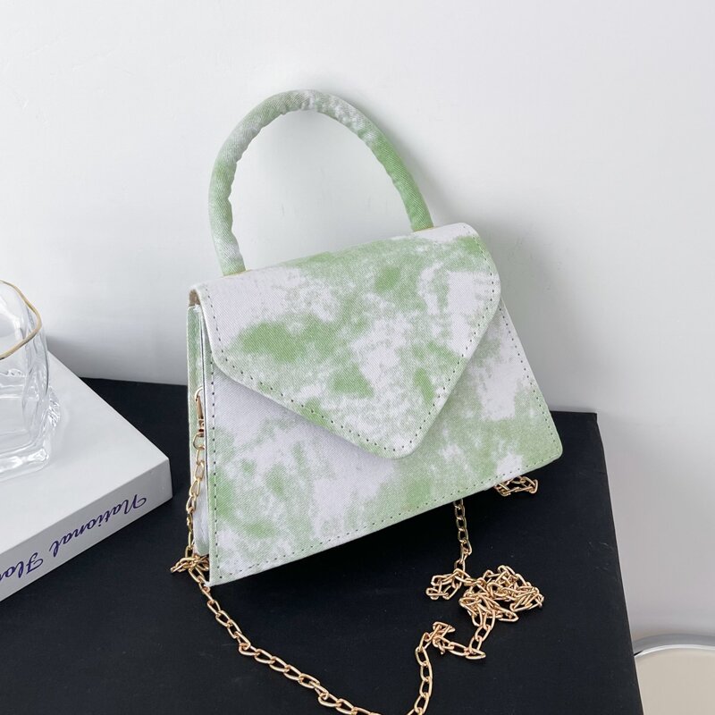 

Tie Dye Satchel Bag, Green