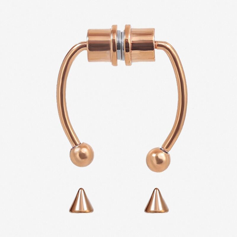 

Ball Decor Magnetic Nose Ring, Rose gold