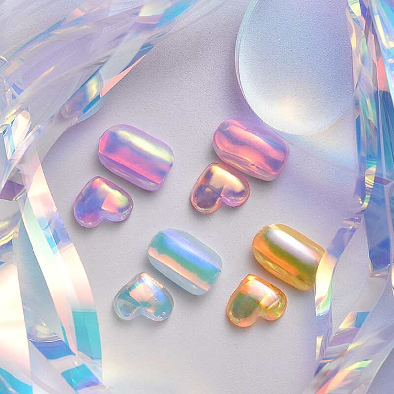 

1pc Random Holographic Nail Art Sticker, Multicolor