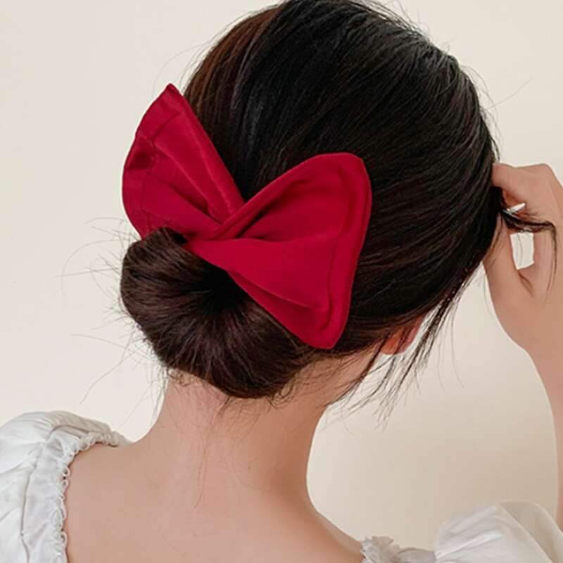 

1pc Solid Hair Band, Red