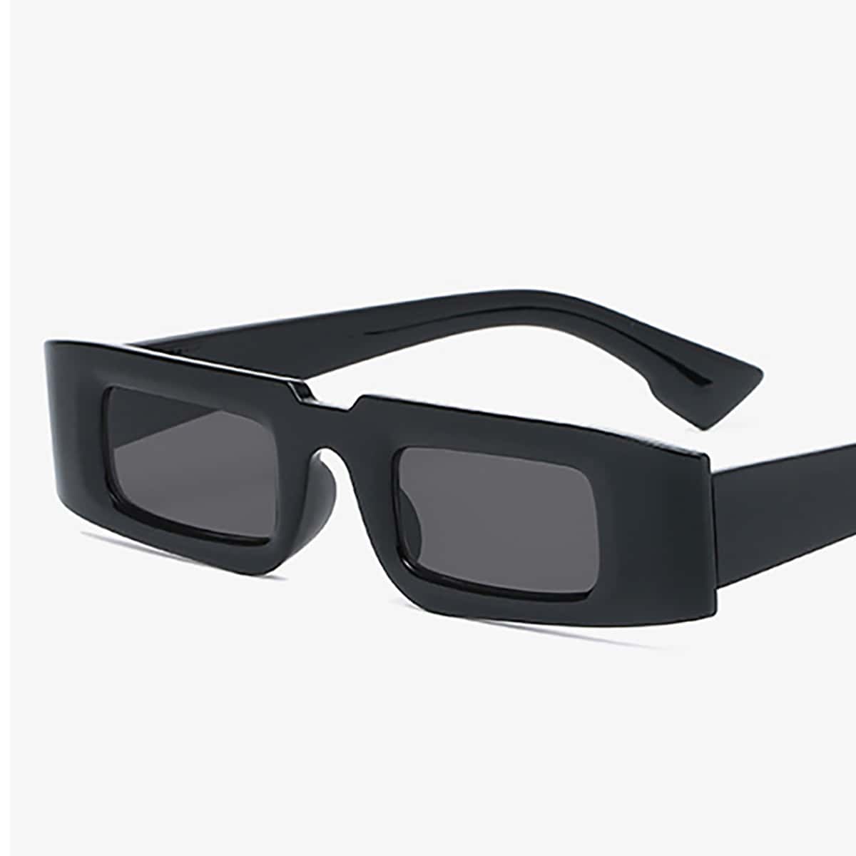

Rectangle Frame Sunglasses, Black