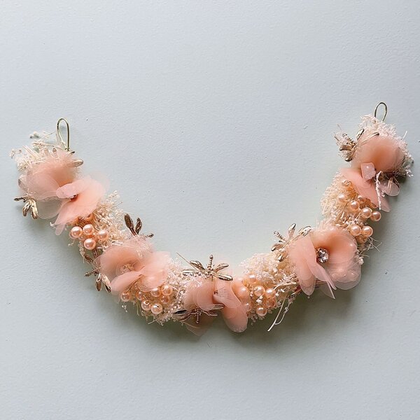 

Bead & Rhinestone Decor Hair Accessory, Pink