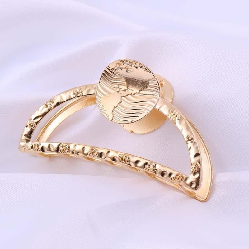 

1pc Minimalist Hair Claw, Gold