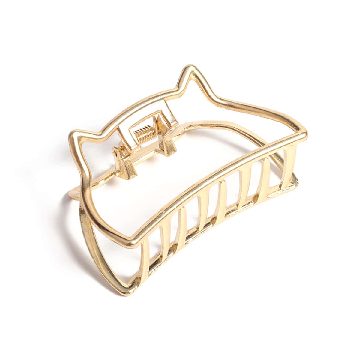 

1pc Minimalist Hair Claw, Gold
