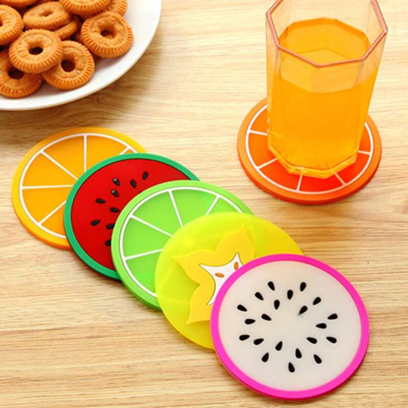 

1pc Fruit Shaped Random Coaster, Multicolor