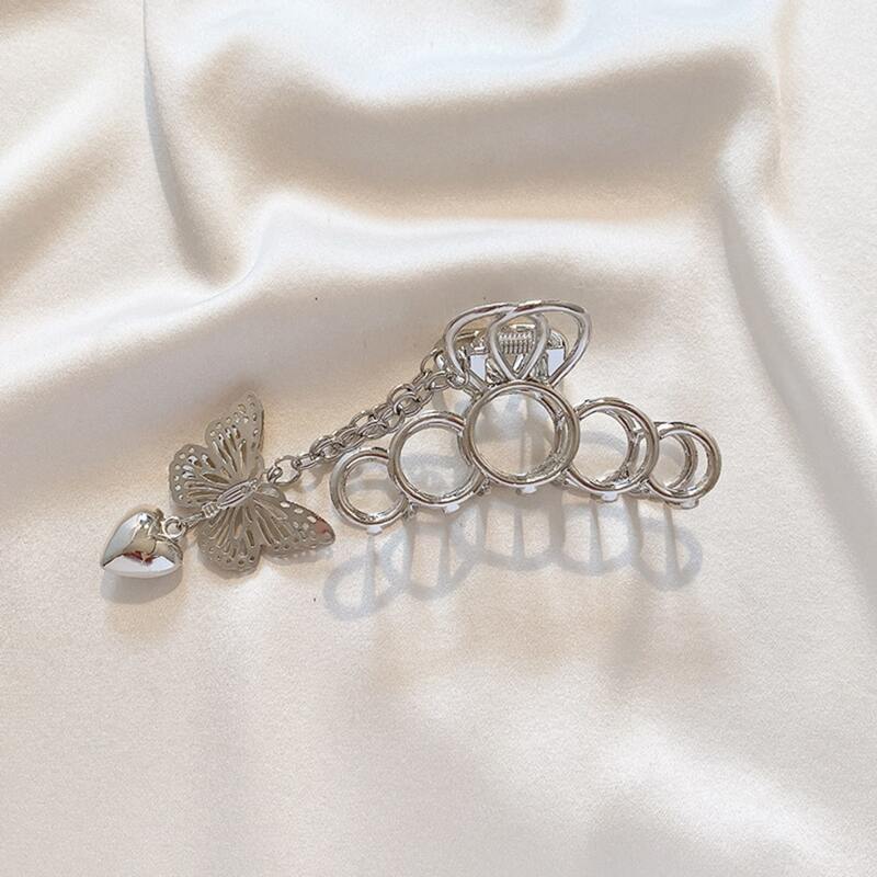 

Butterfly Decor Hair Claw, Silver