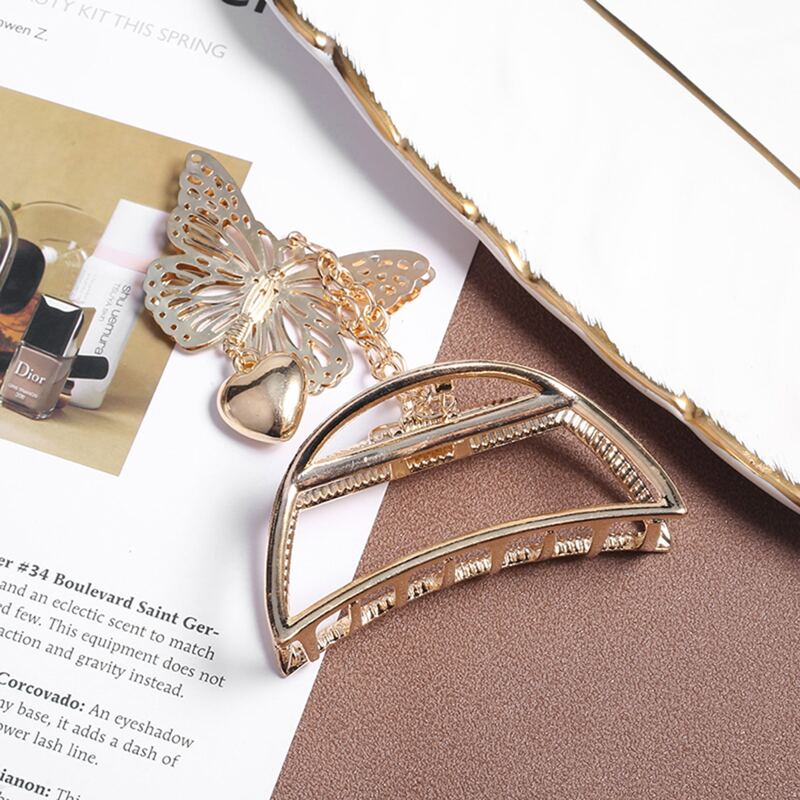 

Butterfly Decor Hair Claw, Gold