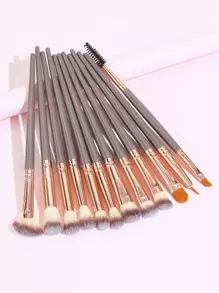 眼部化妆刷、眼线刷、睫毛刷，12件套全套美妆工具，化妆刷，化妆刷套装，化妆刷套装，化妆刷套装，全套化妆工具，化妆刷套装，化妆礼盒套装 - 棕色 - 查看 1