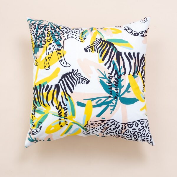 

Animal Print Cushion Cover Without Filler, Multicolor