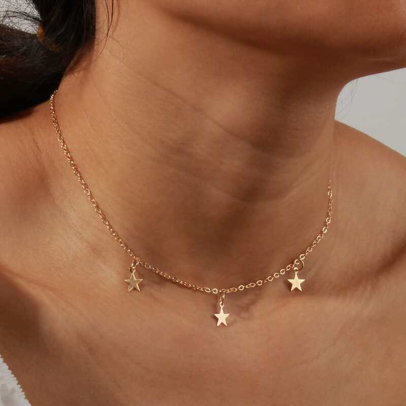 

1pc Star Necklace, Gold