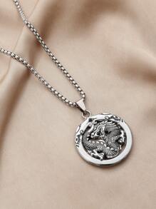 Dây chuyền nam inox | - Bạc - Xem 3