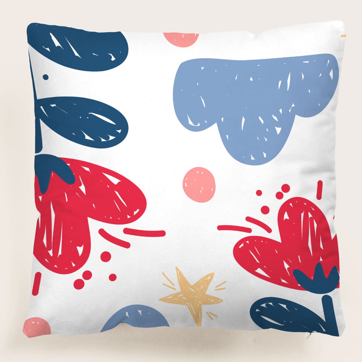 

Cartoon Cushion Cover Without Filler, Multicolor