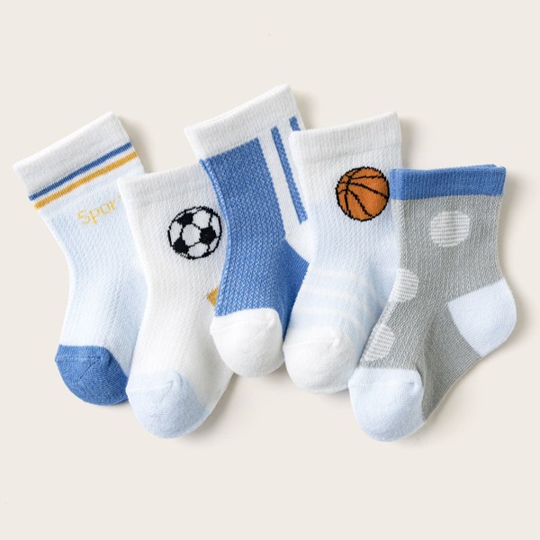 

Toddler Boys Ball Print Socks, Multicolor