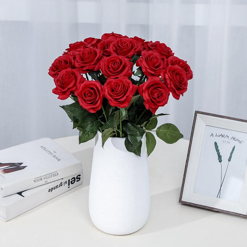 

1pc Artificial Rose, Red