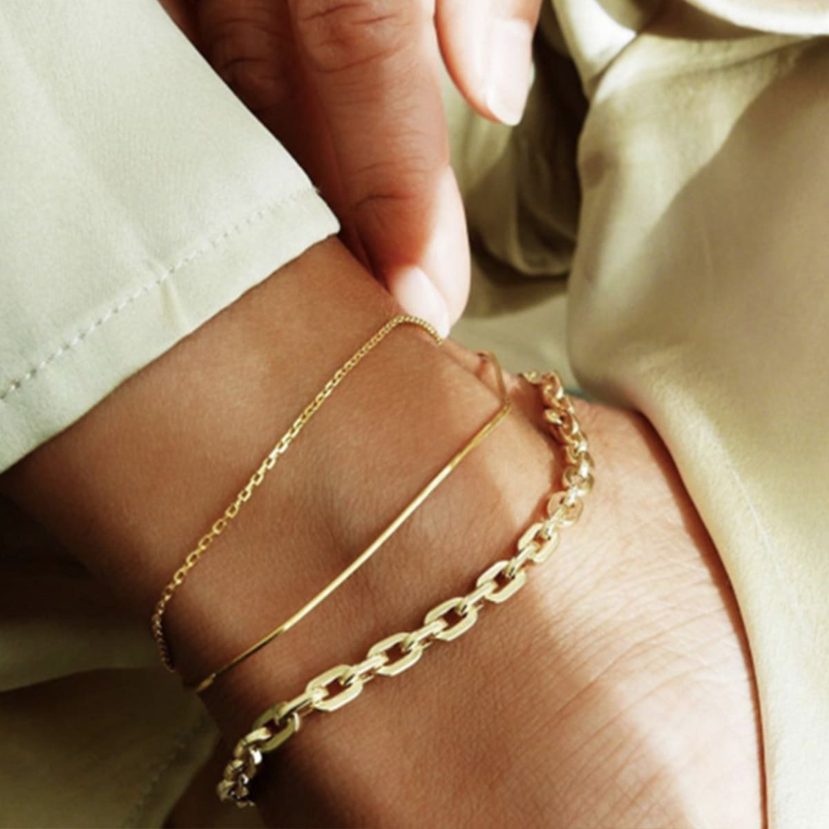 

3pcs Minimalist Anklet, Gold