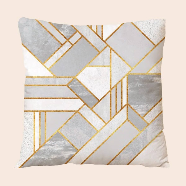 

Geometric Pattern Cushion Cover Without Filler, Multicolor