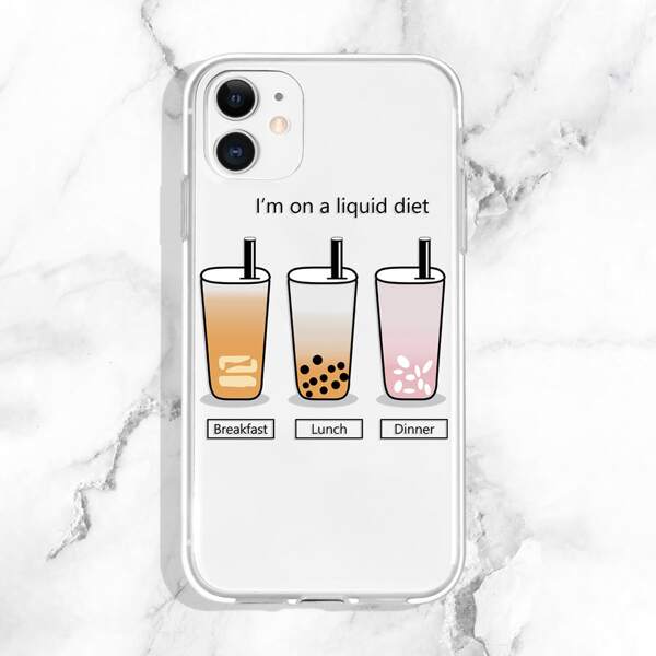 

Beverage Painted Clear Phone Case