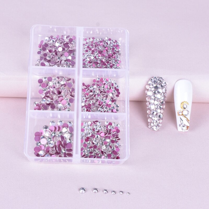 

1box Rhinestone Nail Art Decoration, Clear