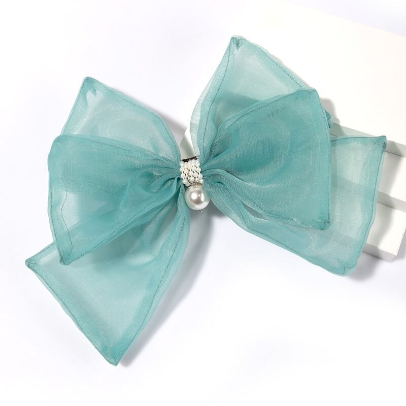 

Bow Hair Clip, Blue