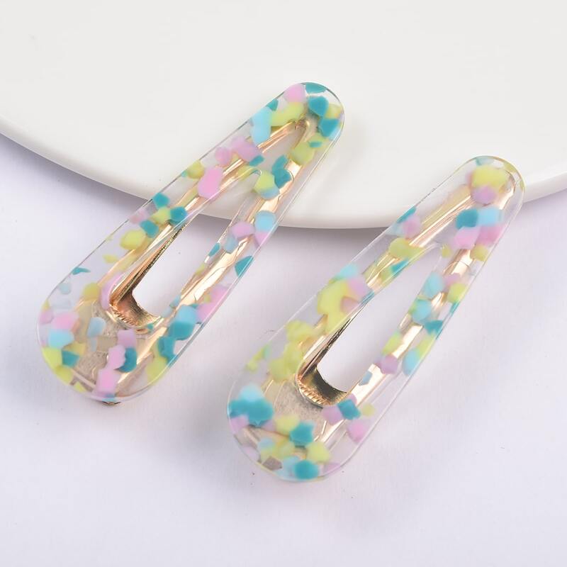 

2pcs Alligator Hair Clip, Multicolor