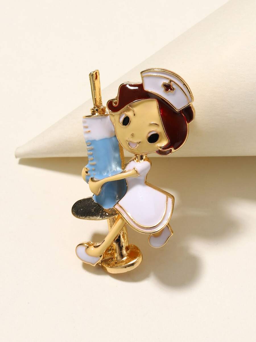 Phim hoạt hình Y tá thiết kế Brooch - Nhiều màu - Xem 1