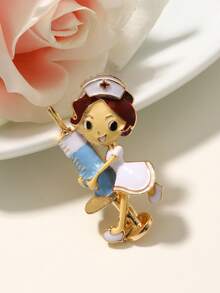 Phim hoạt hình Y tá thiết kế Brooch - Nhiều màu - Xem 2