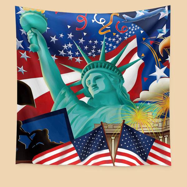 

Flag Print Independence Day Tapestry, Multicolor