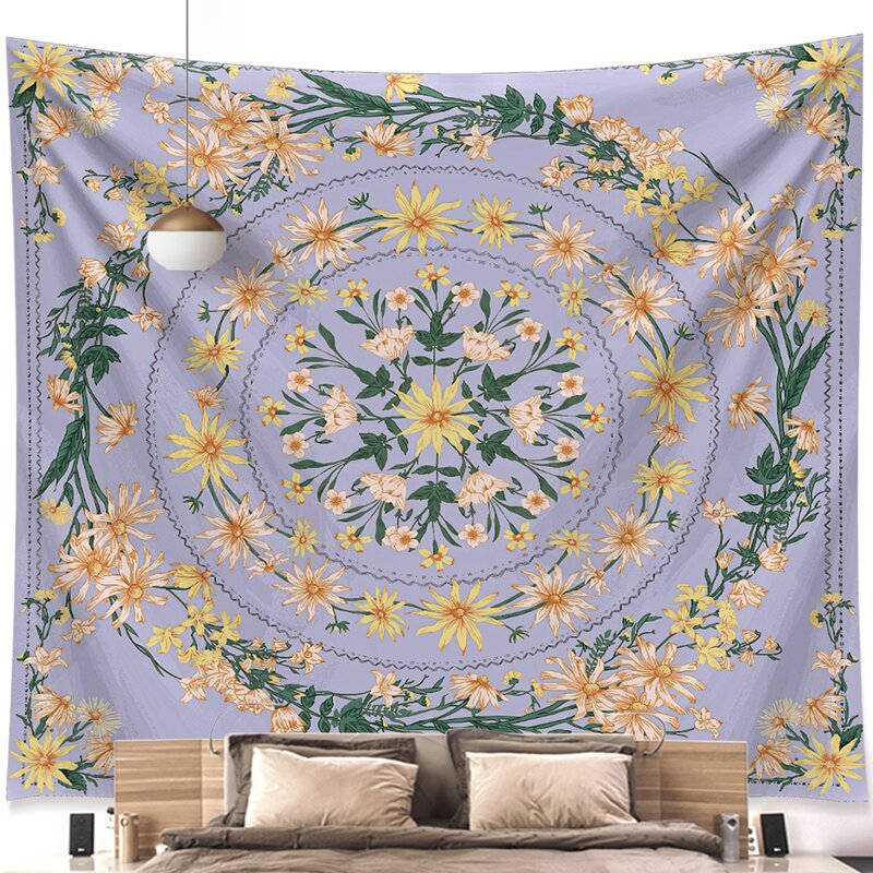 

Flower Print Tapestry, Multicolor