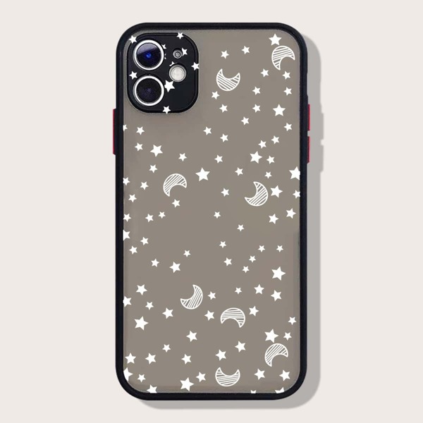 

Moon & Star Phone Case, Black