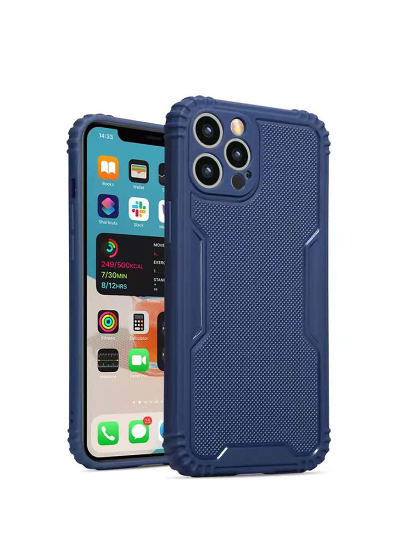 Silicone Anti-slip Phone Case - Navy Blue - View 1
