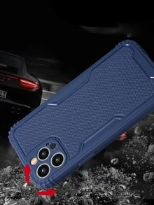 Silicone Anti-slip Phone Case - Navy Blue - View 2