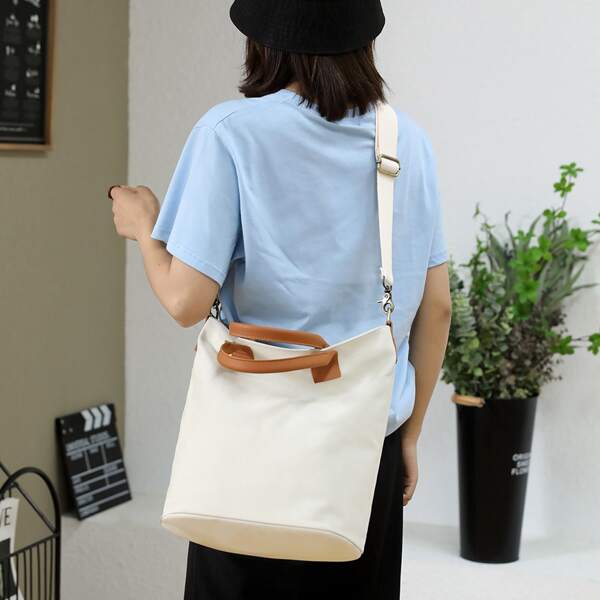 

Large Capacity Tote Bag, Beige