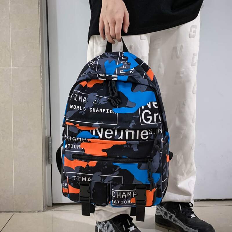 

Guys Colorblock Large Capacity Backpack, Multicolor