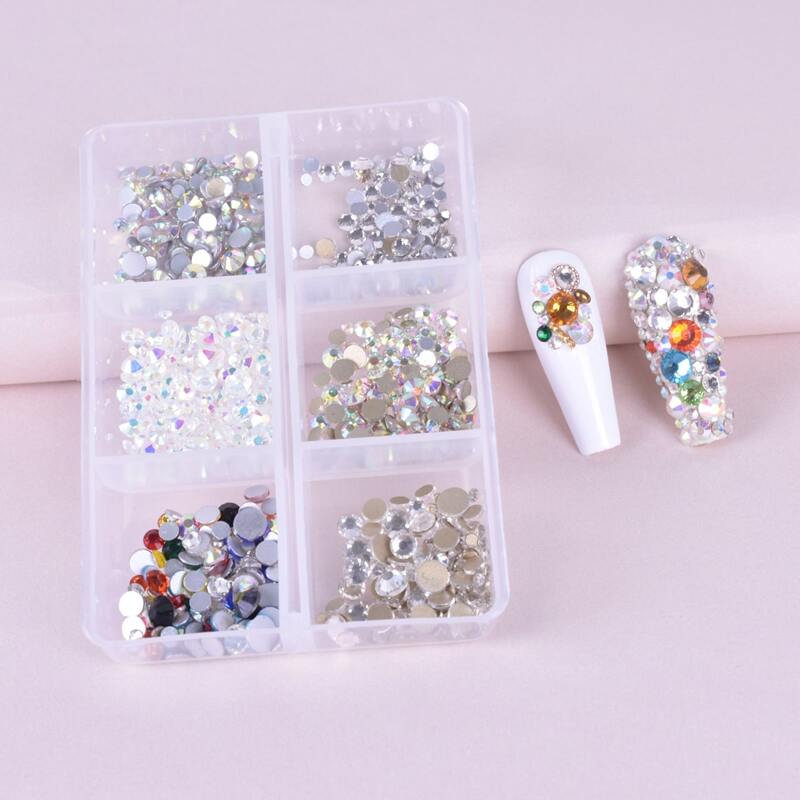 

1box Mix Color Nail Art Decoration, Multicolor