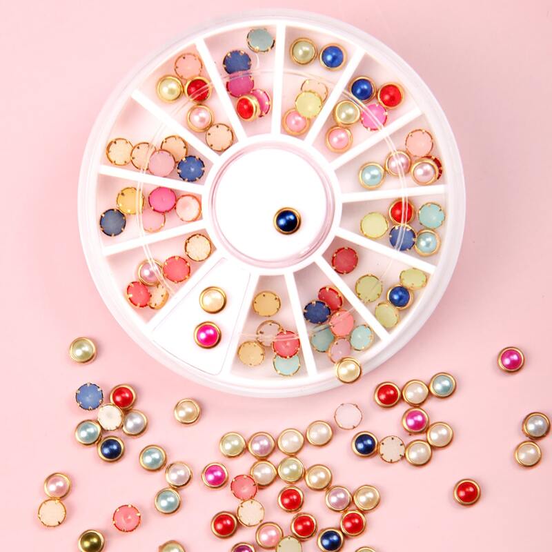 

1box Mix Color Nail Art Decoration, Multicolor