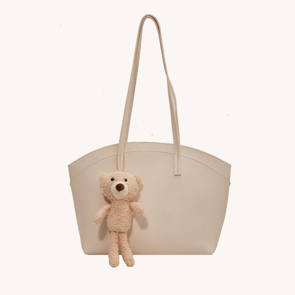 

Minimalist Large Capacity Tote Bag, Beige