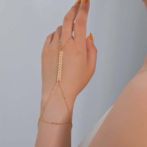 

Minimalist Mittens Bracelet, Gold
