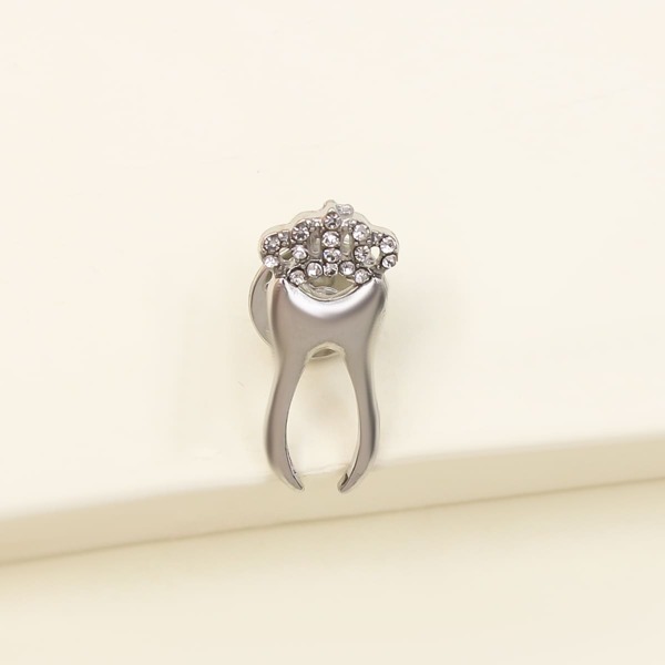 

Брошь с рисунком зуба, Серебряные