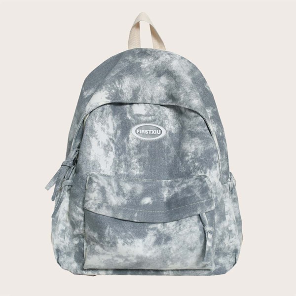

Tie Dye Pocket Front Backpack, Blue