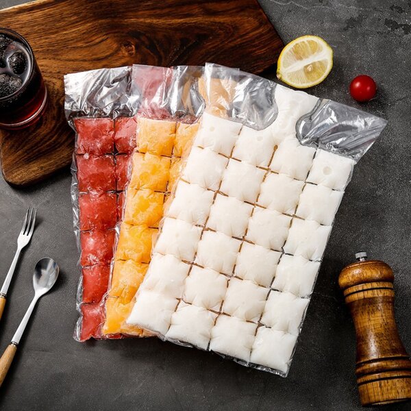 

10pcs Disposable Ice Bag, Clear
