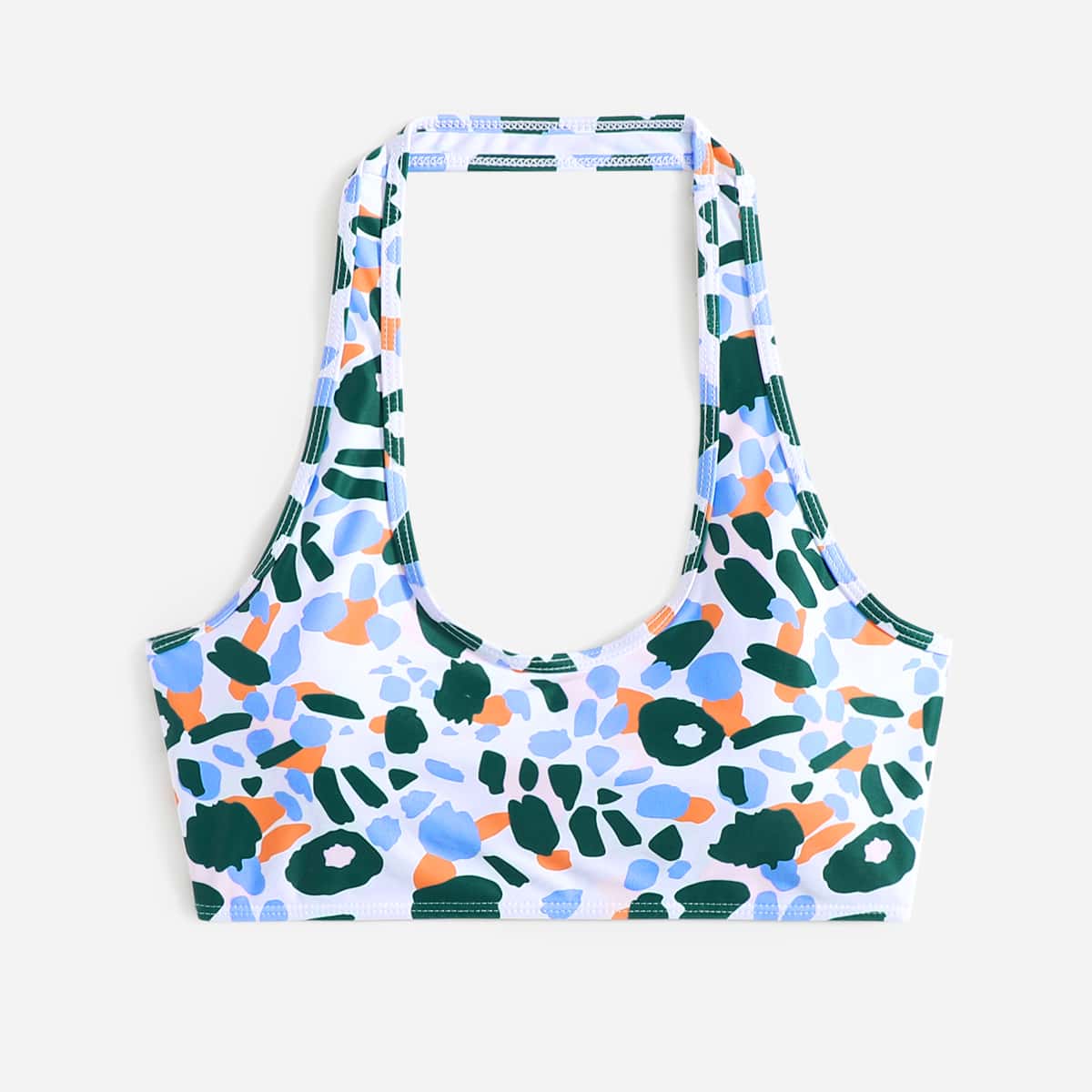 

Graphic Halter Bikini Top, Multicolor